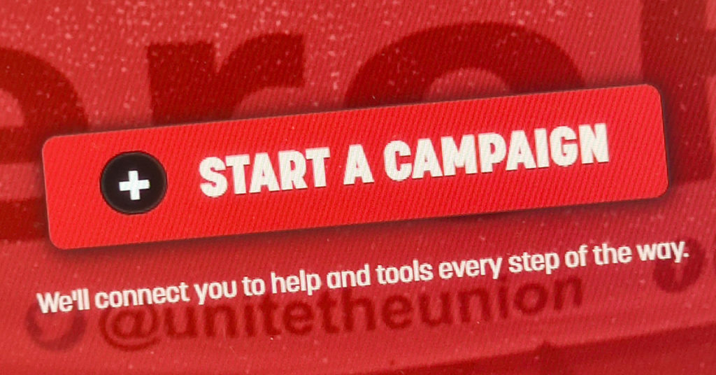start a campaign button from Megaphone.org.uk